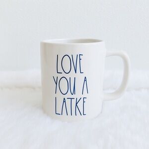 Rae Dunn LOVE YOU A LATKE Mug Artisan Collection by Magenta Holiday Cup